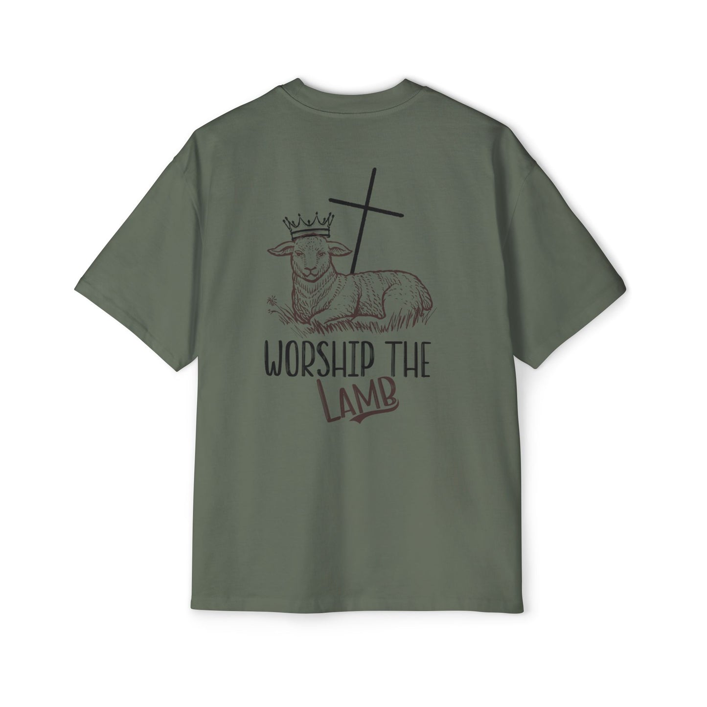 Worship the Lamb - Heavy Oversized Tee