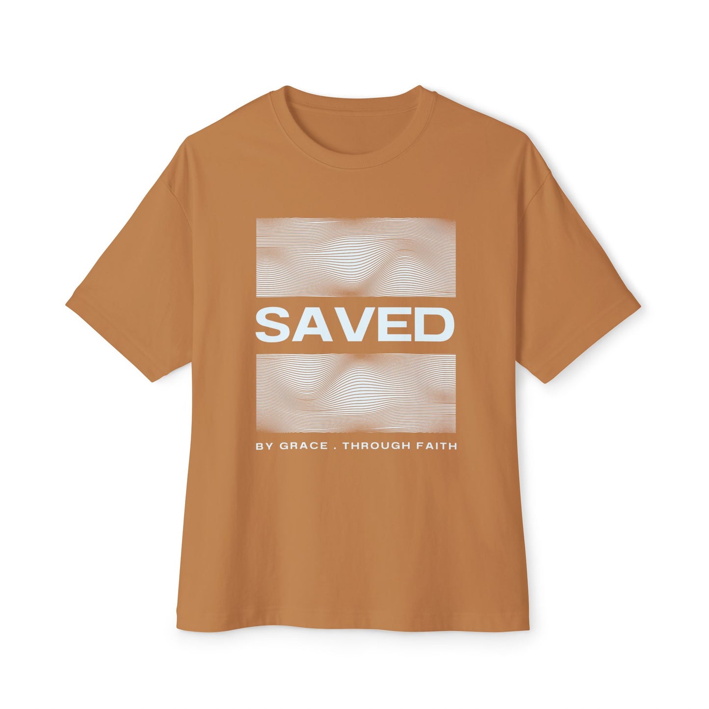 'Saved' Design Oversized Boxy Tee
