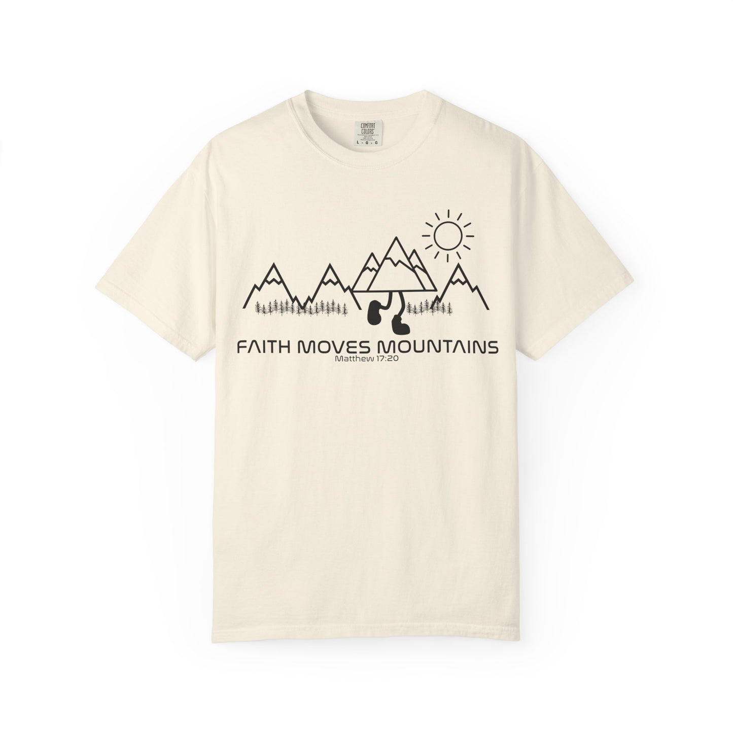 Faith Moves Mountains - Garment-dyed Tee