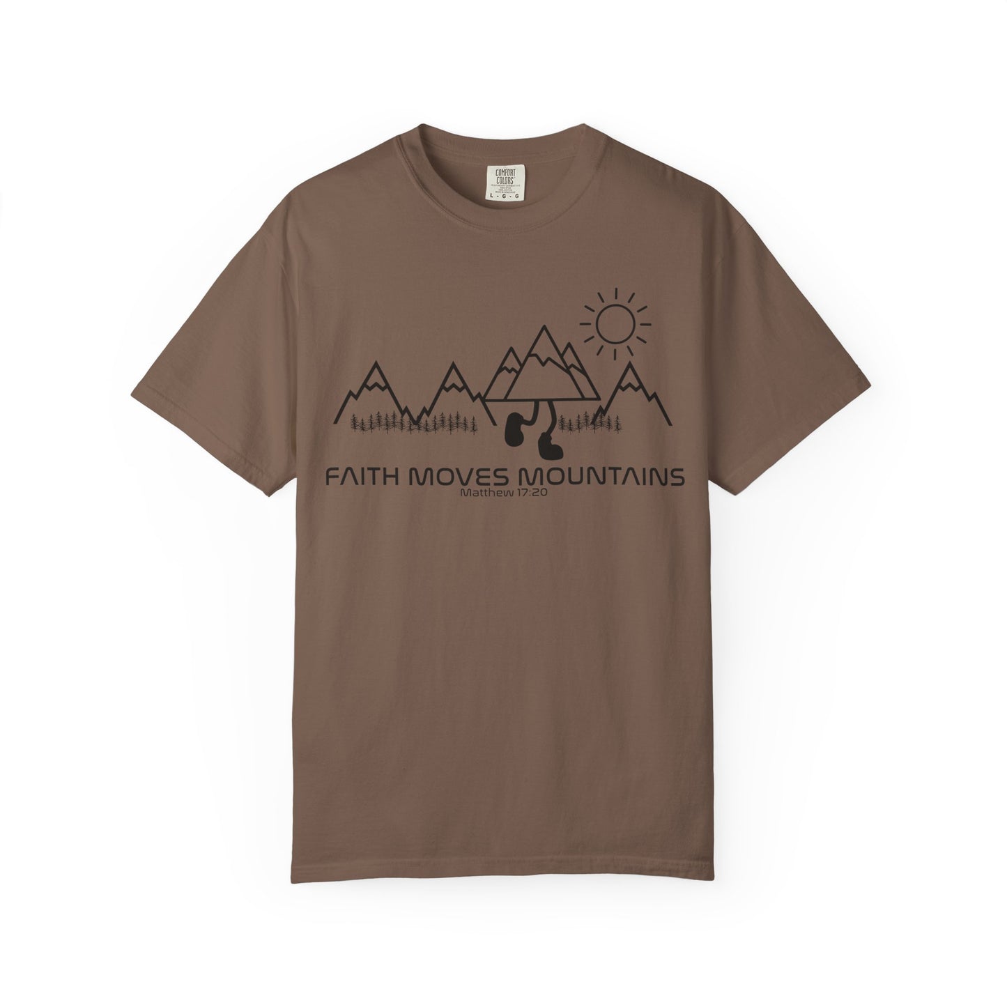 Faith Moves Mountains - Garment-dyed Tee