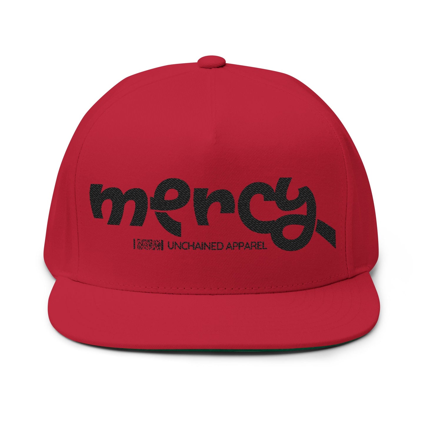 Embroidered Flat Bill Cap - Mercy