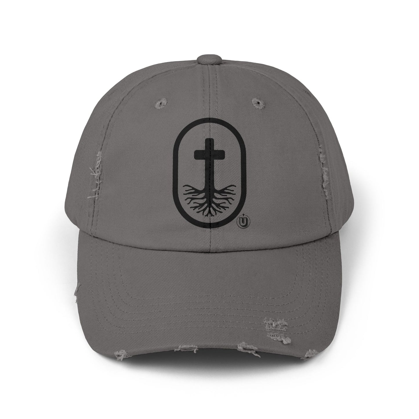 Rooted in Christ Distressed Cap