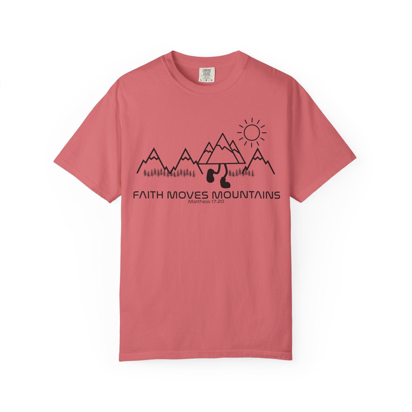 Faith Moves Mountains - Garment-dyed Tee