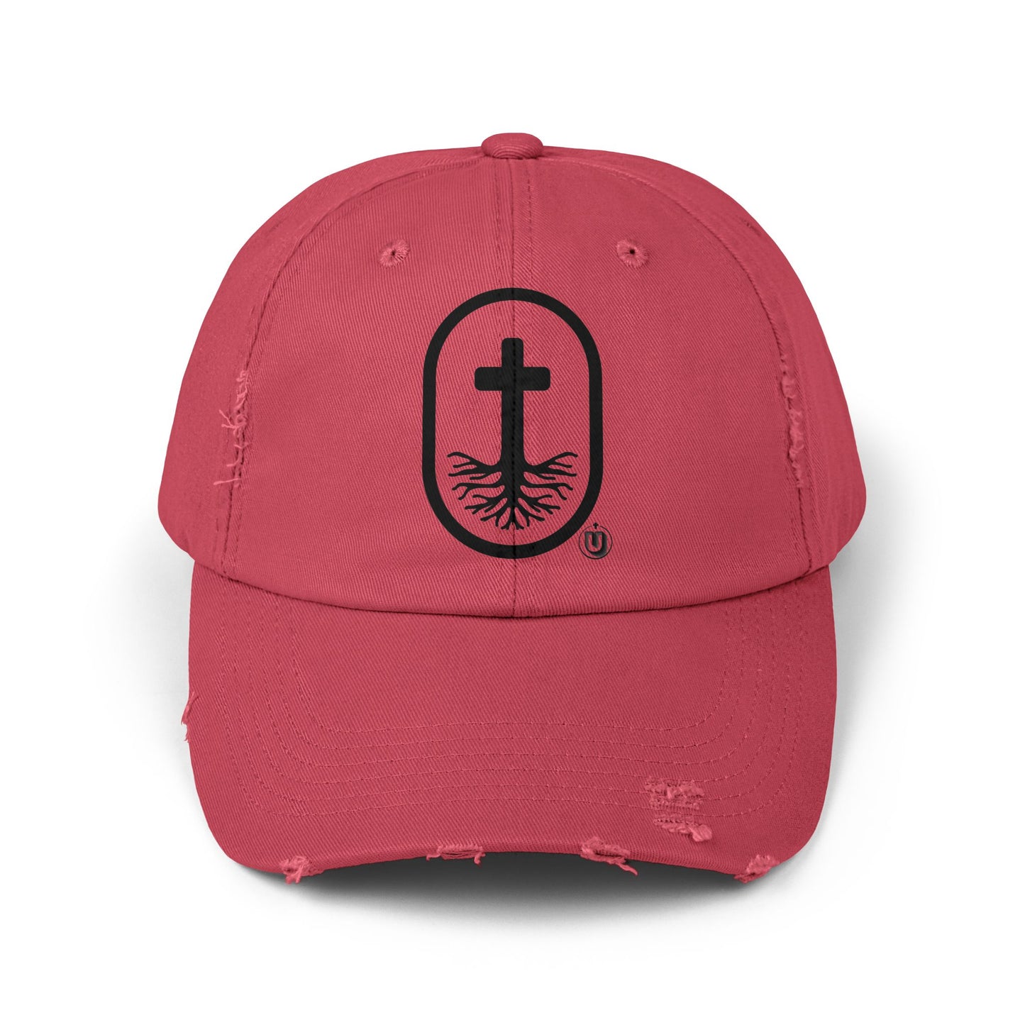 Rooted in Christ Distressed Cap
