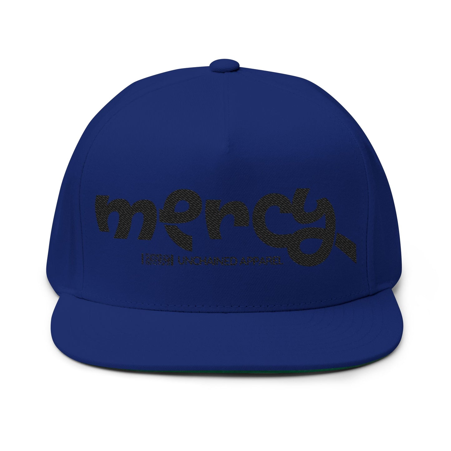 Embroidered Flat Bill Cap - Mercy