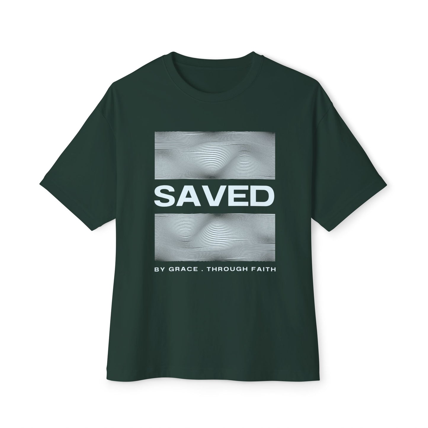 'Saved' Design Oversized Boxy Tee