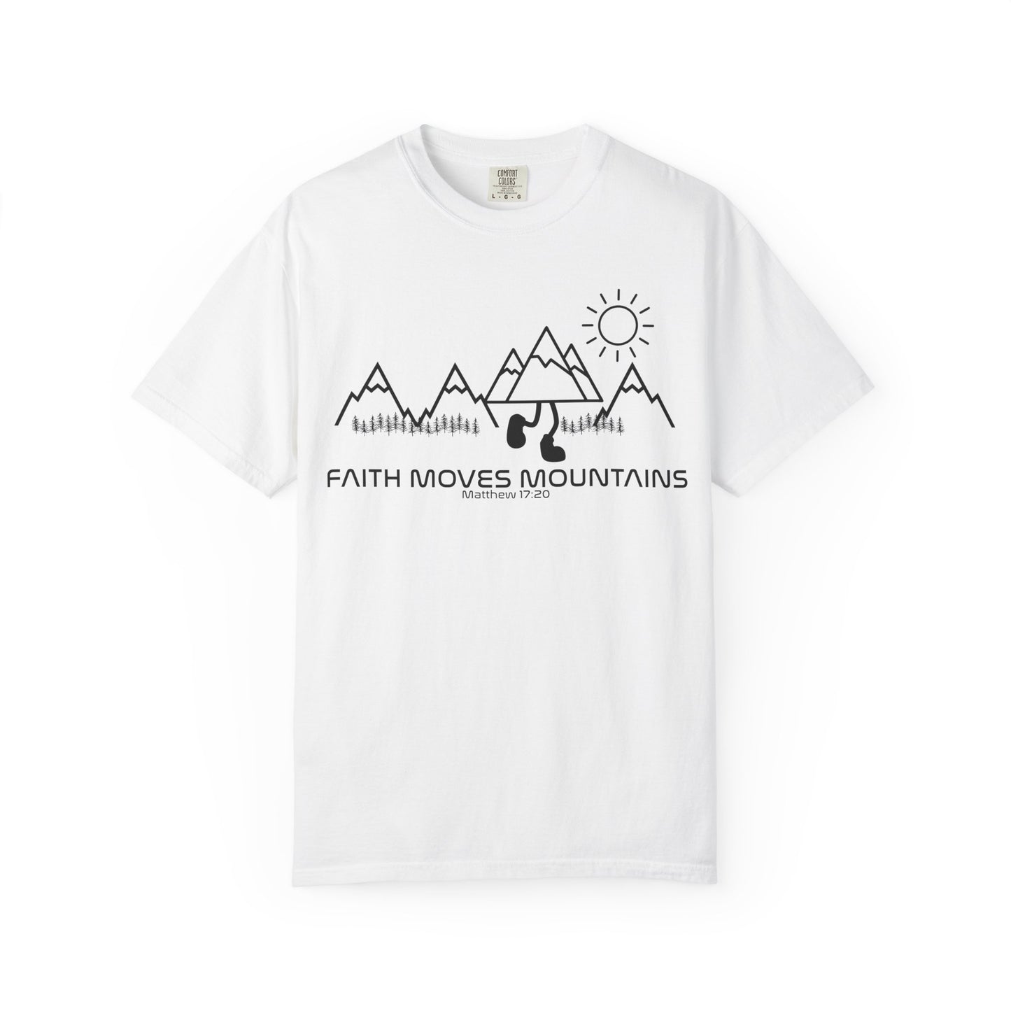 Faith Moves Mountains - Garment-dyed Tee