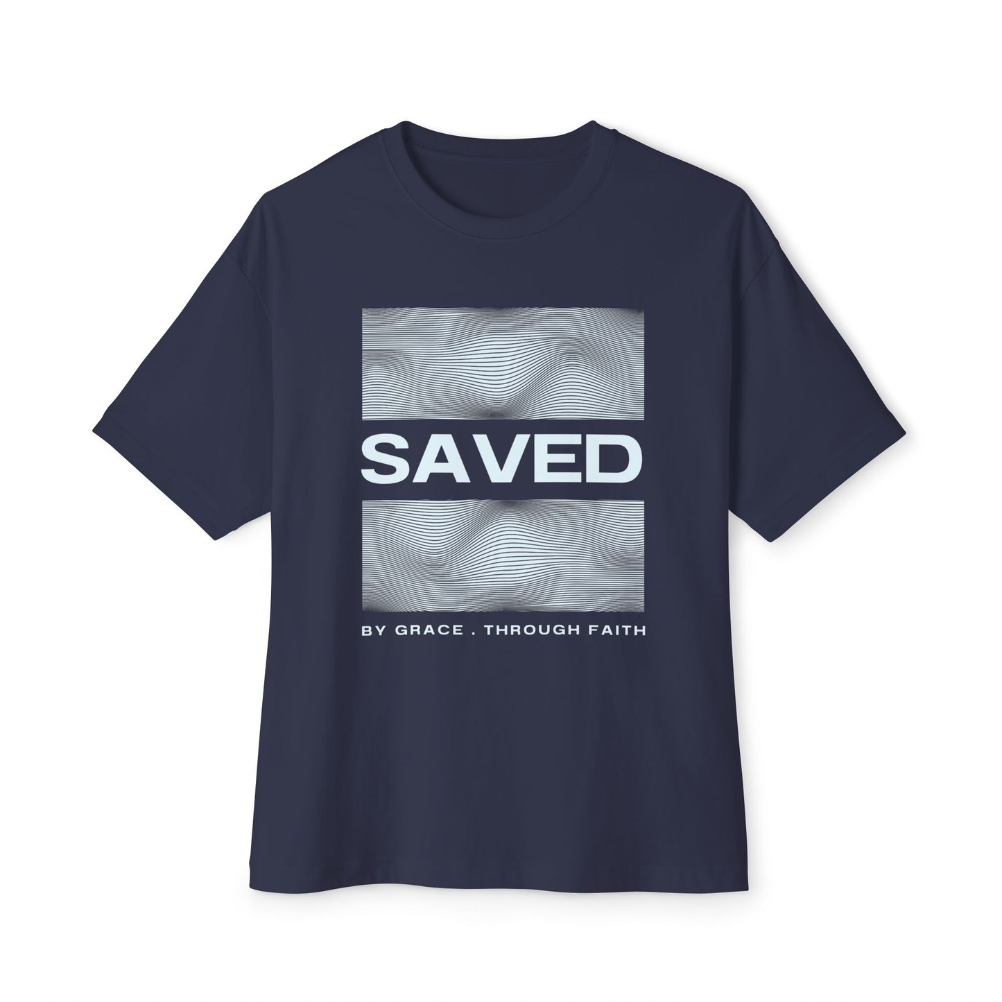 'Saved' Design Oversized Boxy Tee