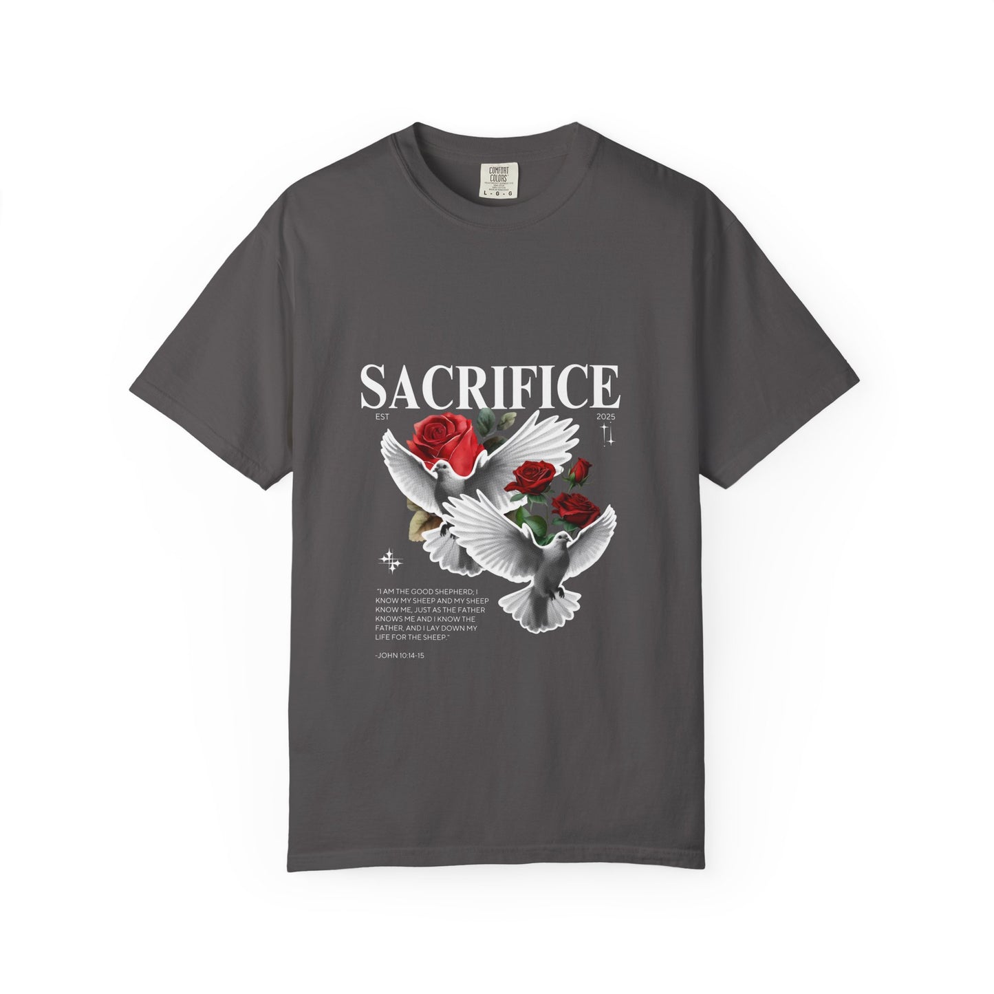 Sacrifice Dove & Roses - Garment-Dyed Tee