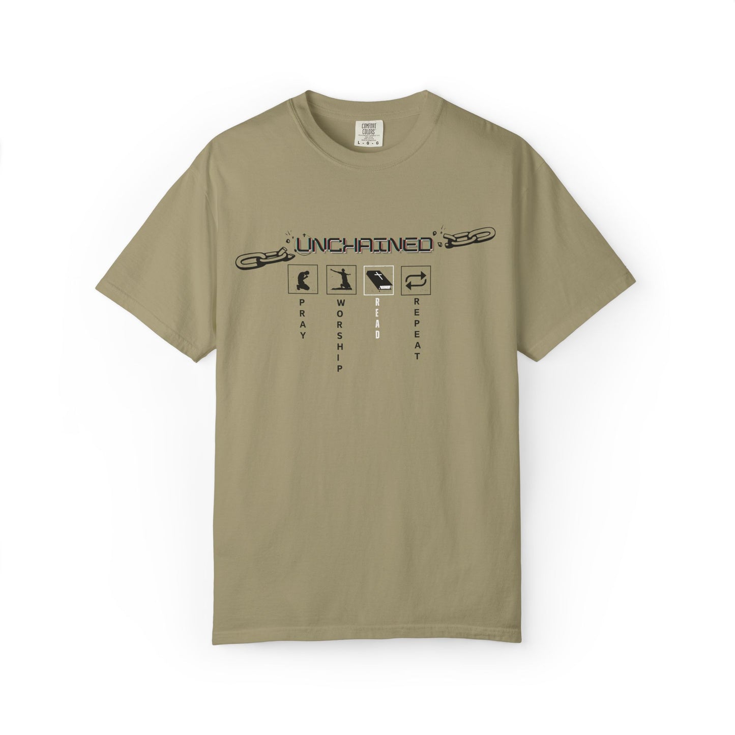 Pray, Worship, Read - Garment-Dyed Tee