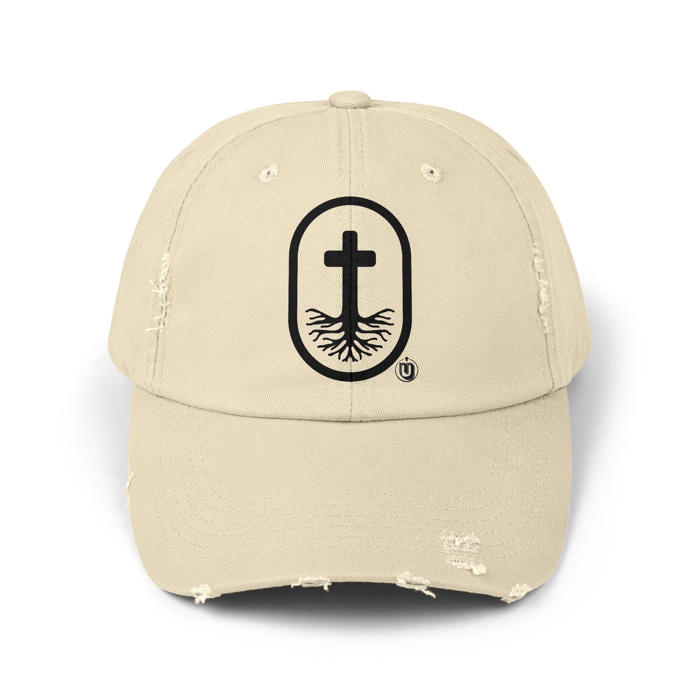 Rooted in Christ Distressed Cap