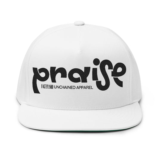 Embroidered Flat Bill Cap - Praise