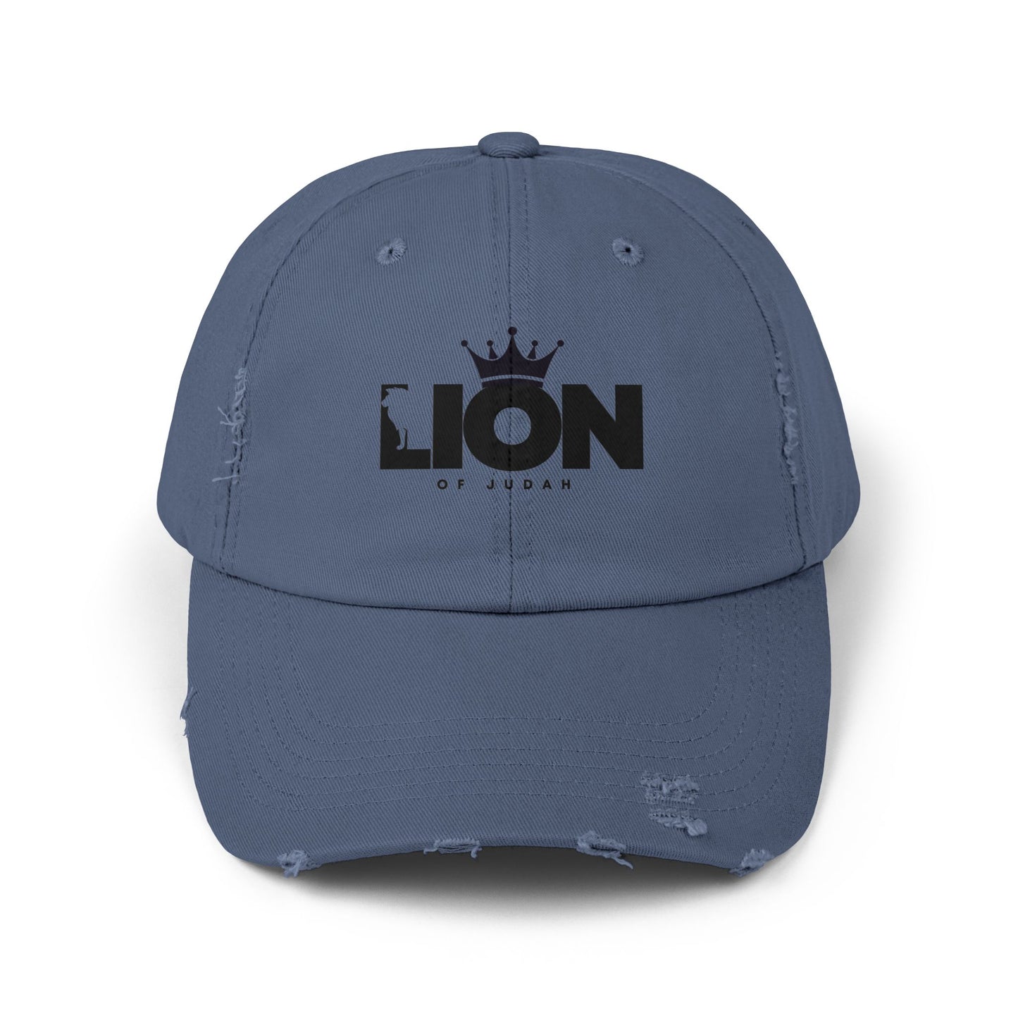Distressed Cap with Lion of Judah