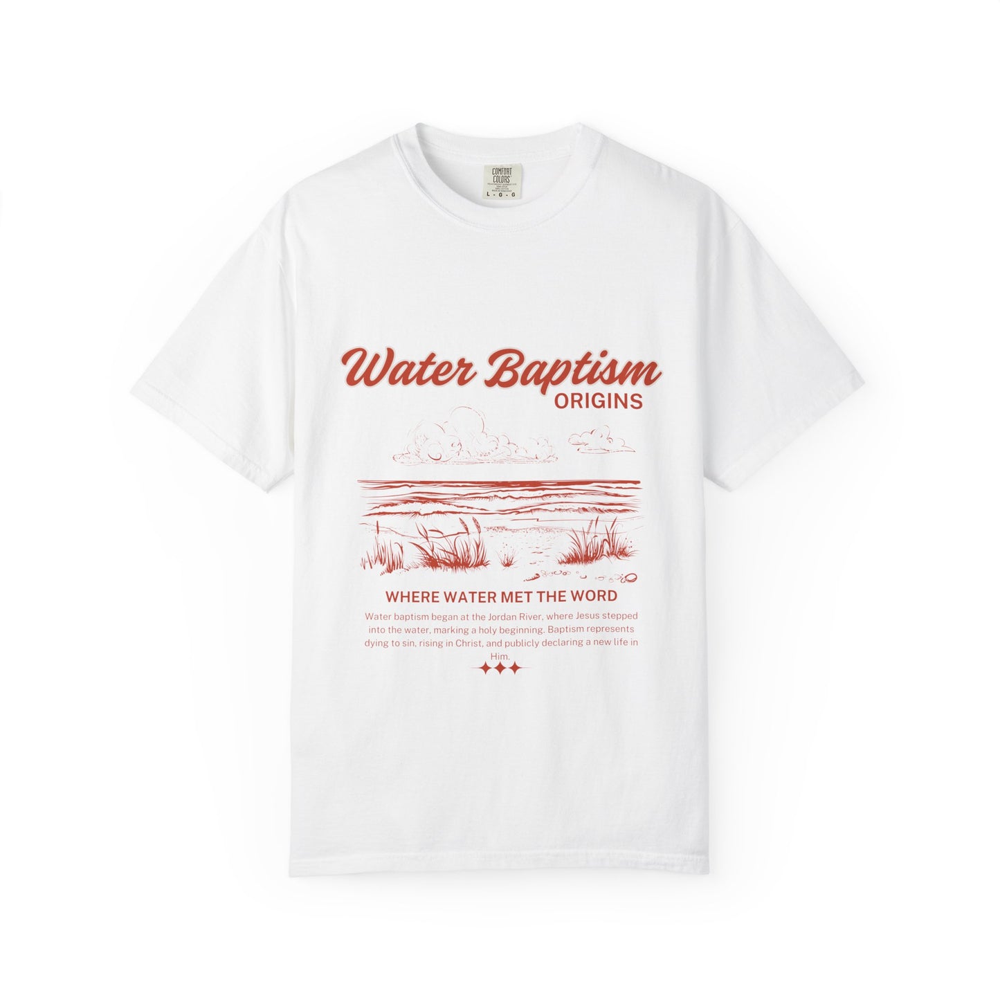 Water Baptism Garment-Dyed Tee