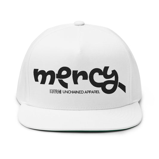 Embroidered Flat Bill Cap - Mercy