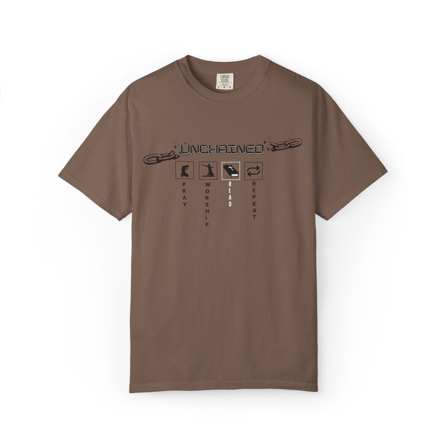 Pray, Worship, Read - Garment-Dyed Tee
