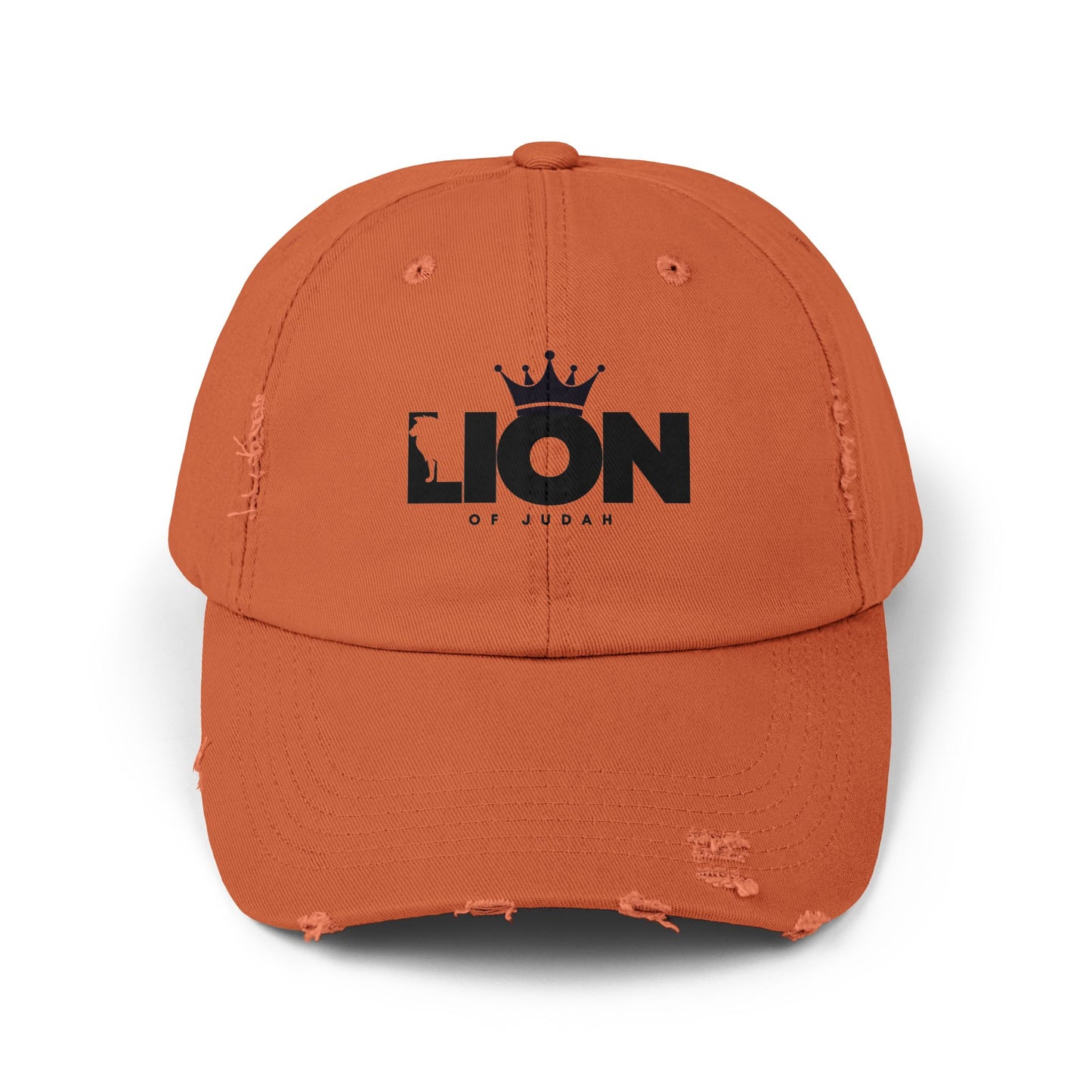 Distressed Cap with Lion of Judah
