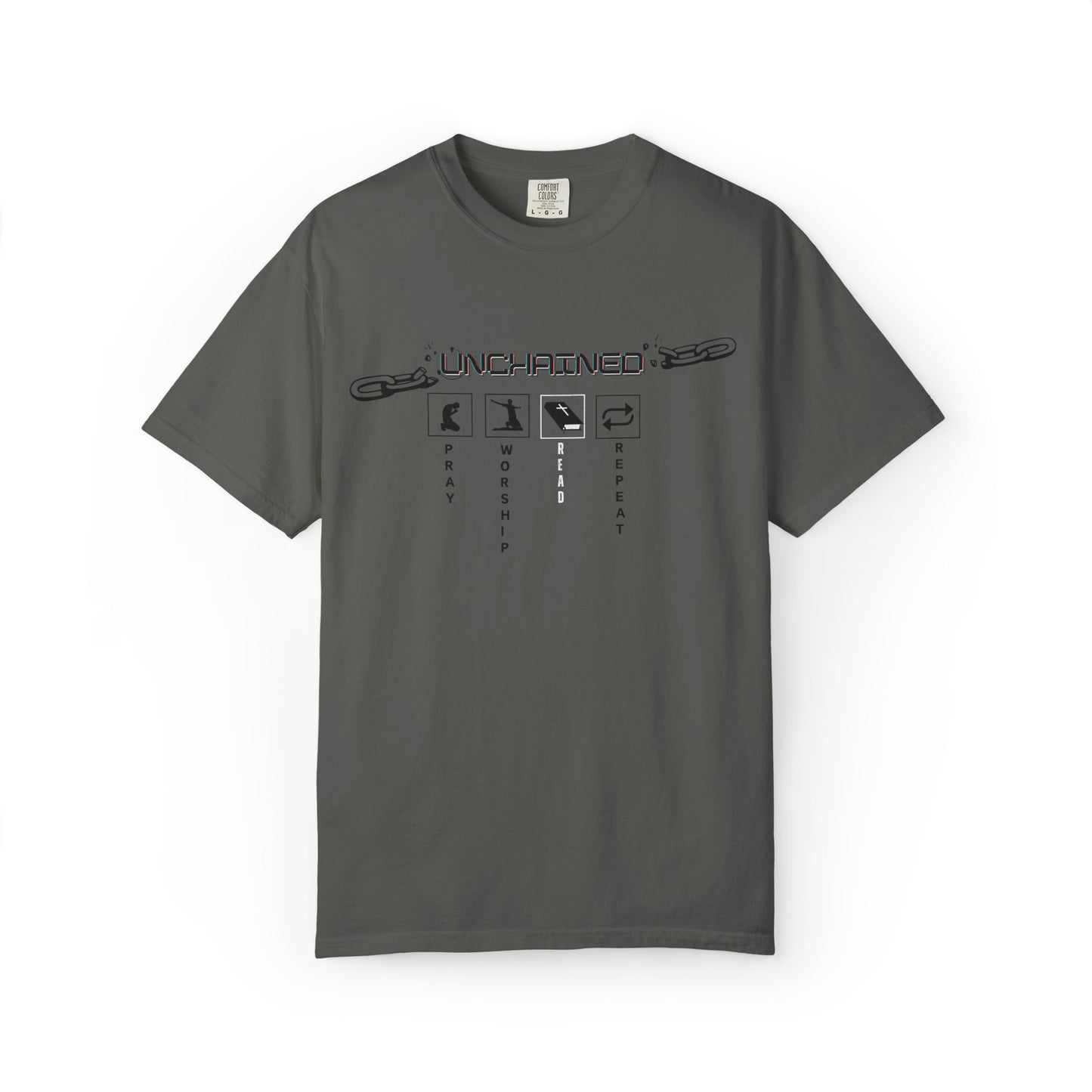 Pray, Worship, Read - Garment-Dyed Tee