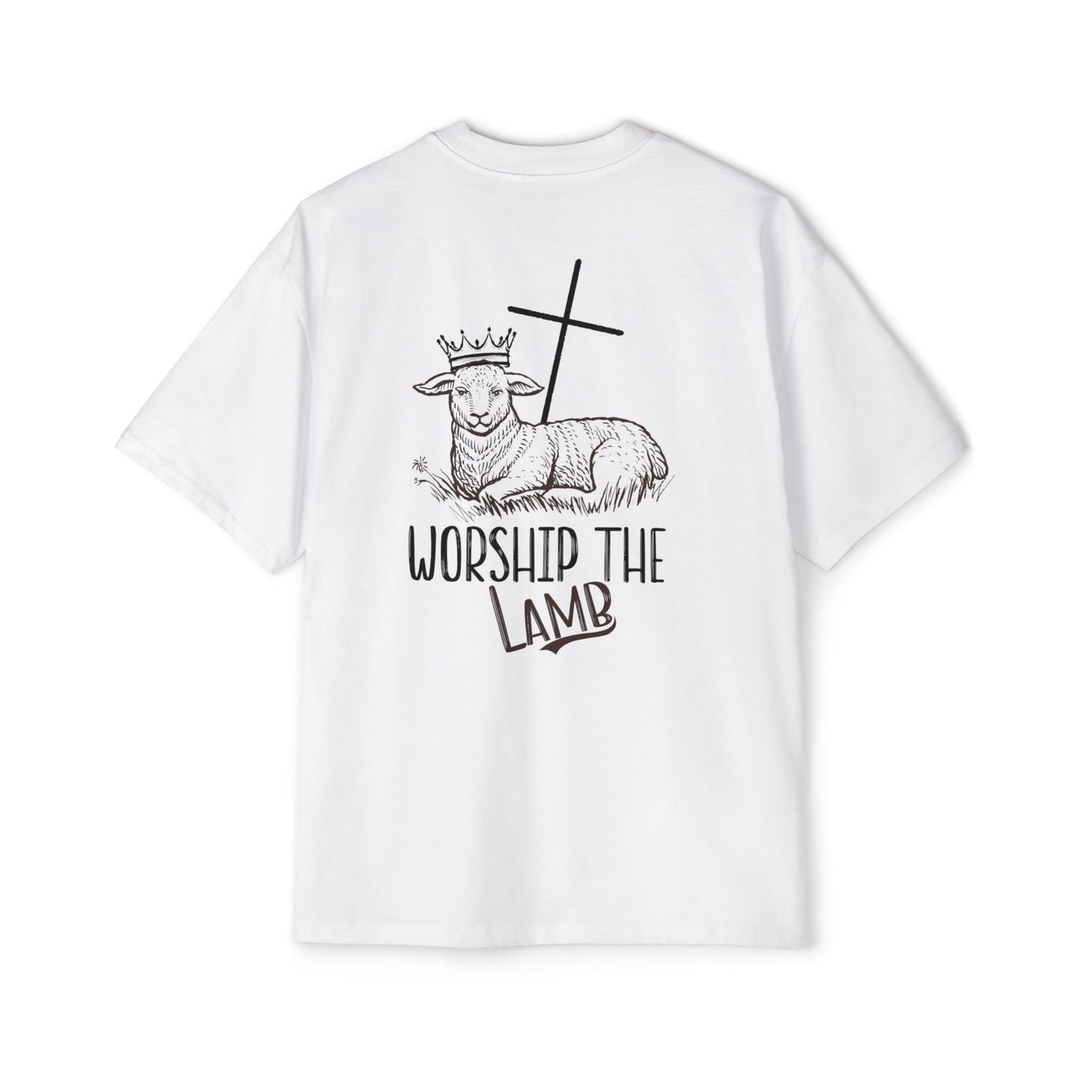 Worship the Lamb - Heavy Oversized Tee