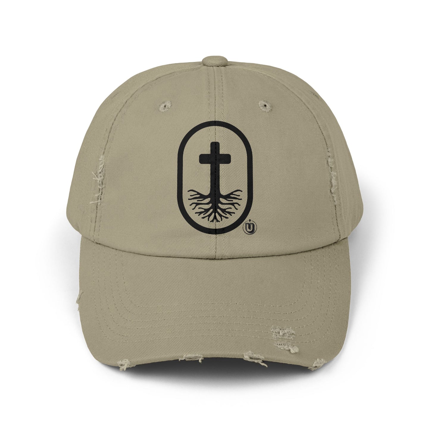 Rooted in Christ Distressed Cap