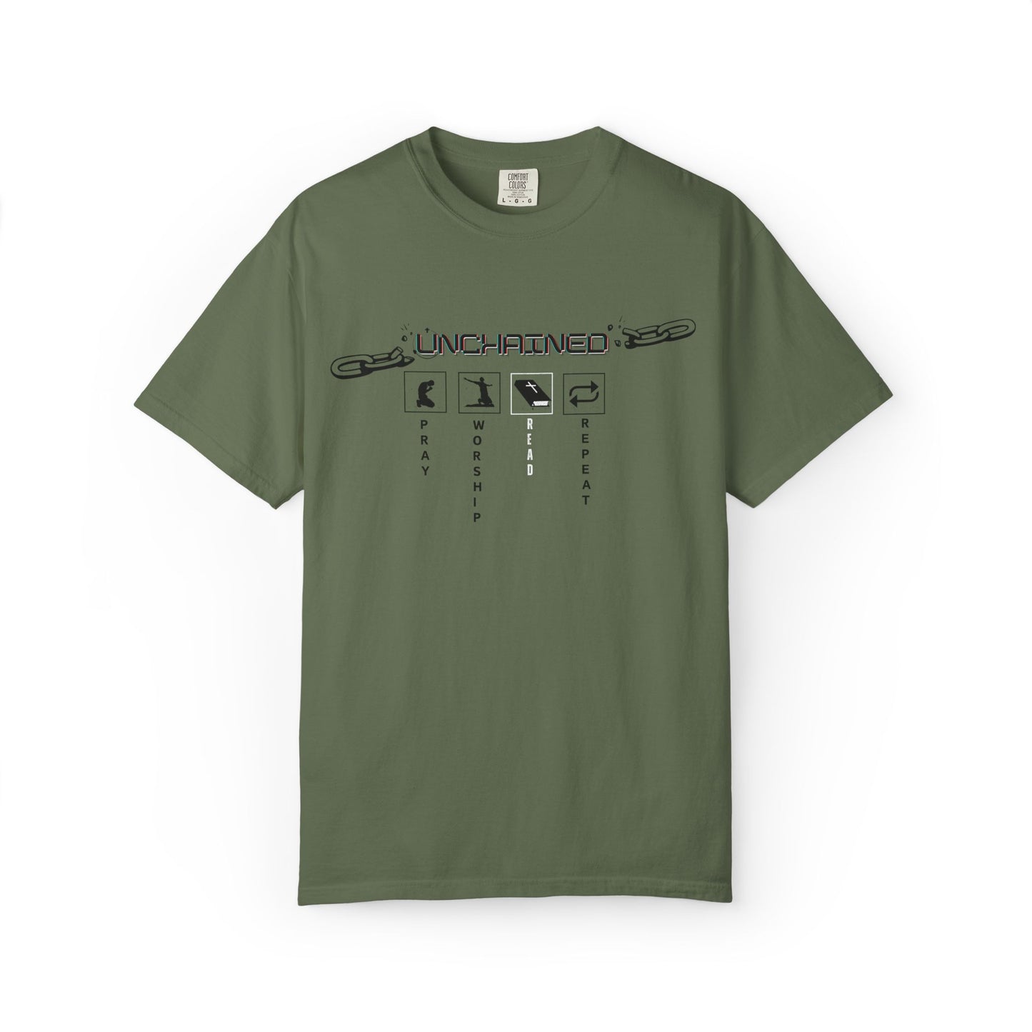 Pray, Worship, Read - Garment-Dyed Tee