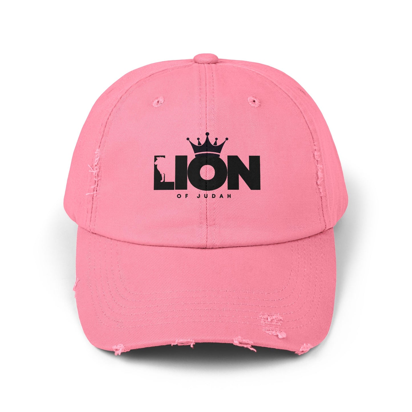 Distressed Cap with Lion of Judah
