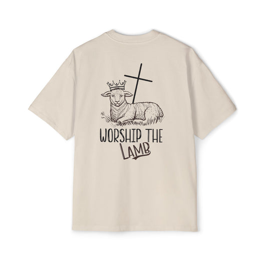 Worship the Lamb - Heavy Oversized Tee