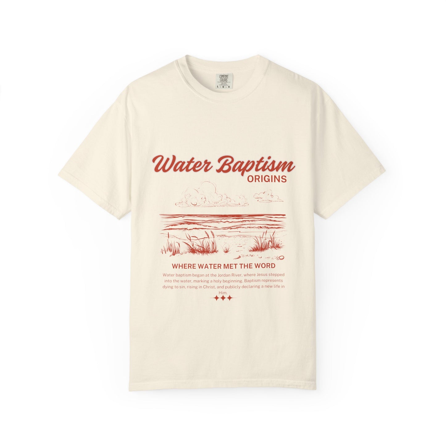 Water Baptism Garment-Dyed Tee